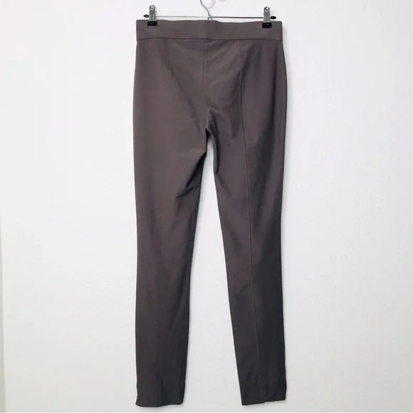 EILEEN FISHER Stretch Ponte Slim Pintuck Pants Cool Brown - Picture 7 of 10